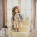 26-Inch Antique Bisque Doll Porcelain Girl Doll with Gorgeous Dressing